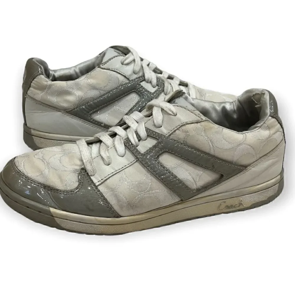 Coach Nova Signature C Silver Sneakers 9M
